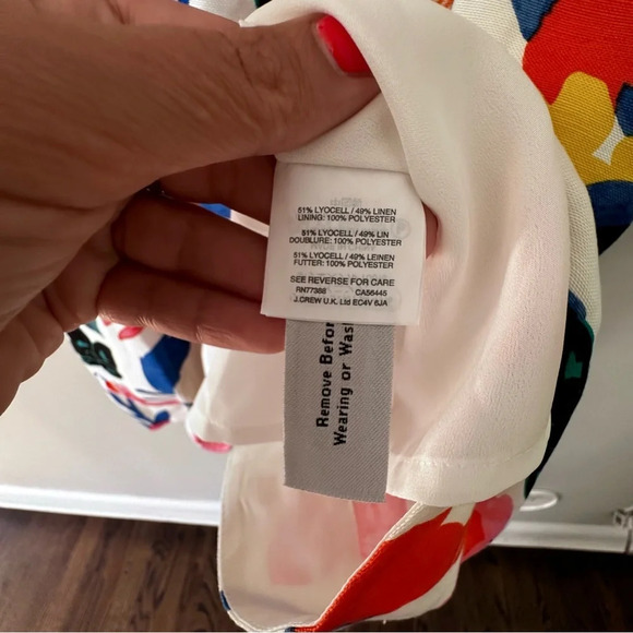 J. Crew Morning Floral All-Occasion Dress multi color fit & flare dress Size 00 - Picture 7 of 14